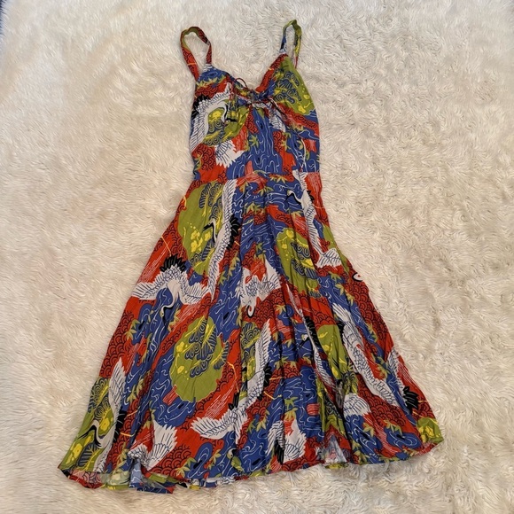 Trashy Diva L'Amour Dress in Crane Print - Size 0 - Picture 2 of 9